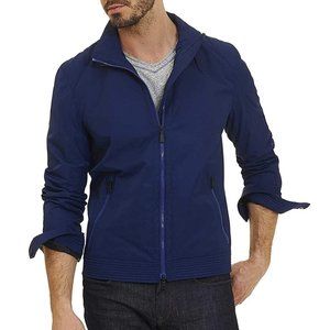Robert Graham Final Sale Men's Lightweight Geospace Zip Windbreaker Jacket Navy